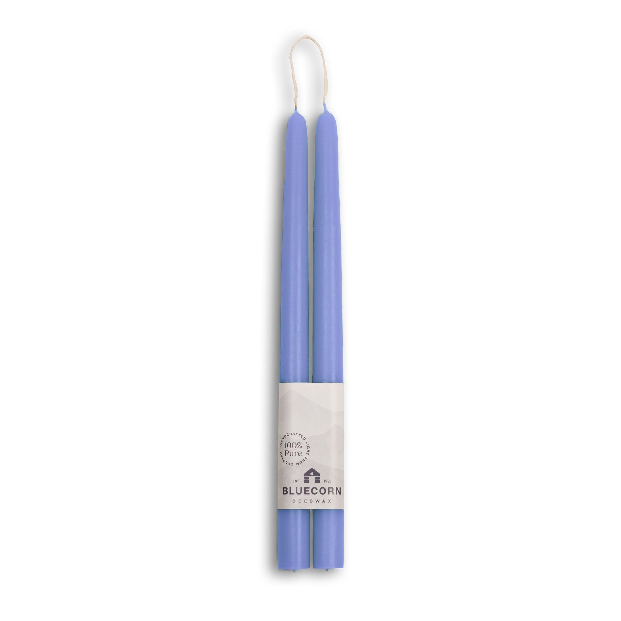Hand-Dipped Beeswax Taper Candles – 100% Pure Beeswax, 1 Pair