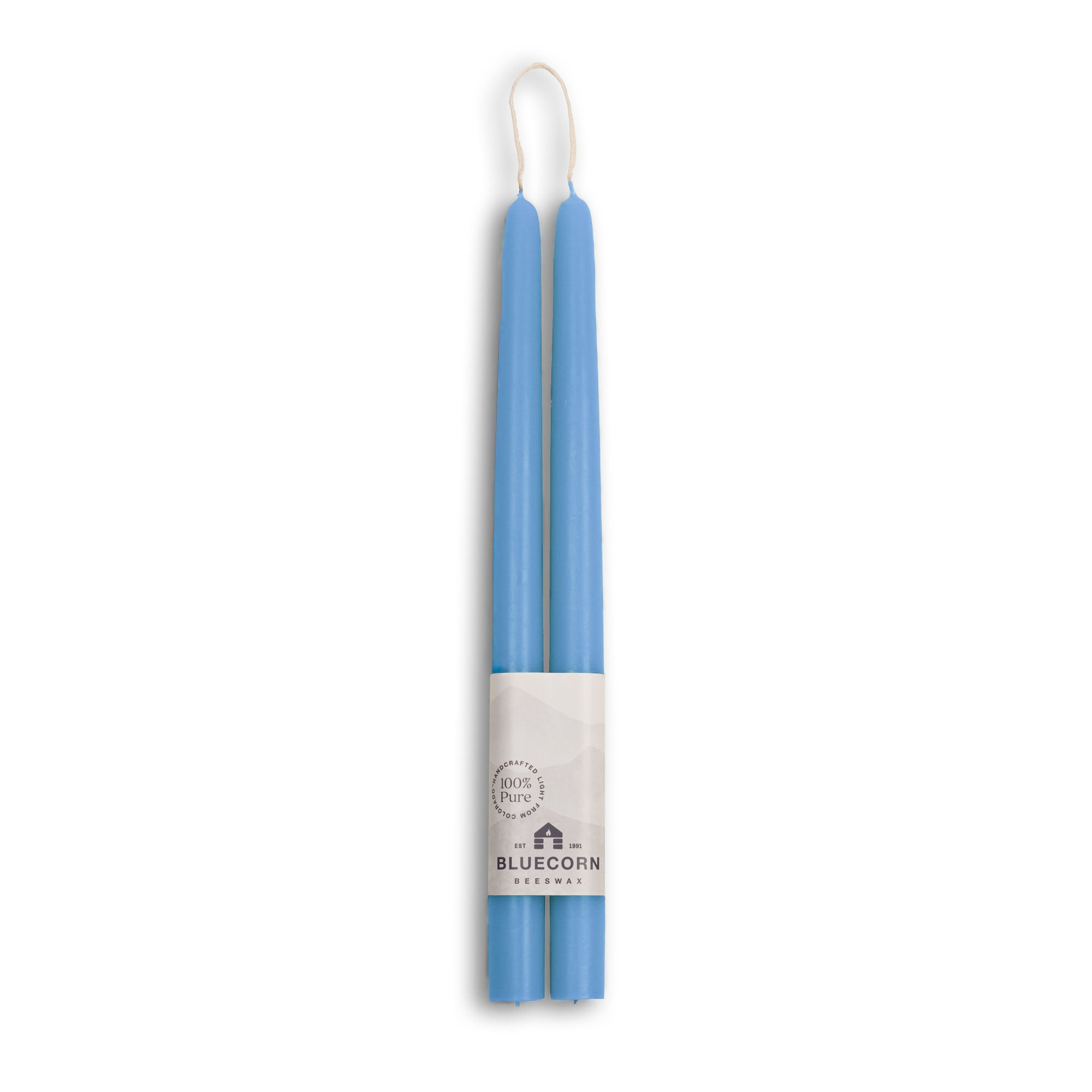 Hand-Dipped Beeswax Taper Candles – 100% Pure Beeswax, 1 Pair