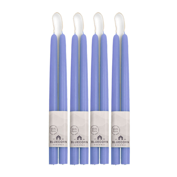 Pure Beeswax Taper Candles – Hand-Dipped Bulk 4-Pair Bundle