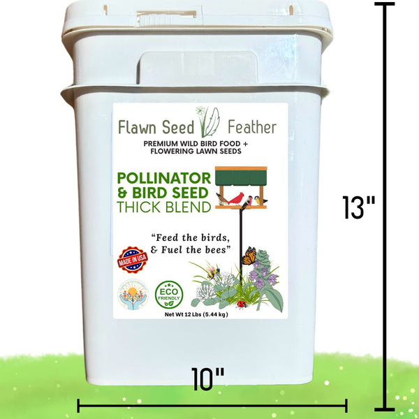 Pollinator & Wild Bird Seed Thick Bee Lawn Blend