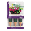 Blumat watering stake XL size next to regular size for comparison