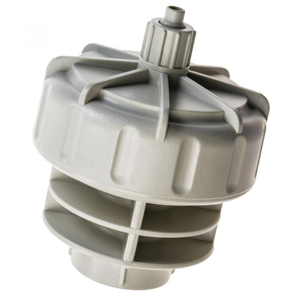 Blumat Pressure Reducer input side showing 3/4 inch hose thread connection