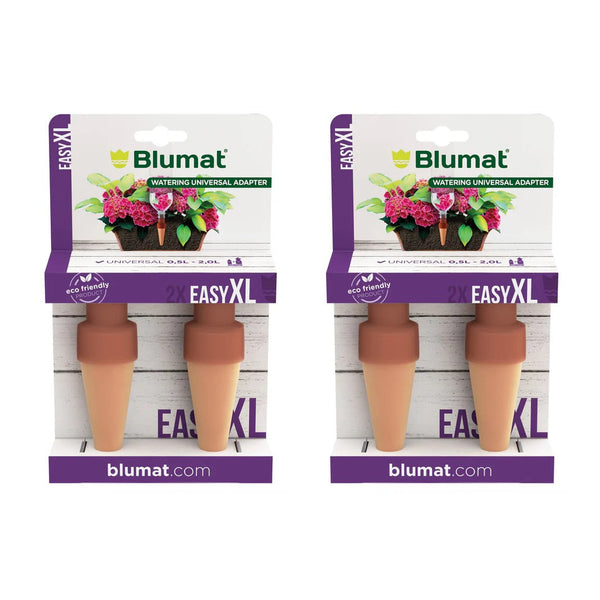 Blumat Easy Bottle Adapter XL self-watering plant stake with porous ceramic cone