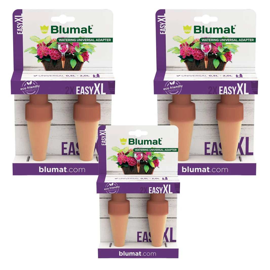 Blumat Easy Bottle Adapter XL showing ceramic cone detail and plastic bottle fitting