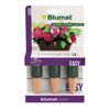 Blumat bottle adapter fitted into a standard plastic bottle for slow-release plant watering