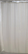 Cotton Shower Curtain – White or Natural, Bath, Tub + Stall Sizes