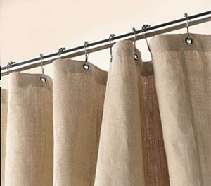 Hemp Shower Curtain – Bath, Tub + Stall Sizes – Made in USA
