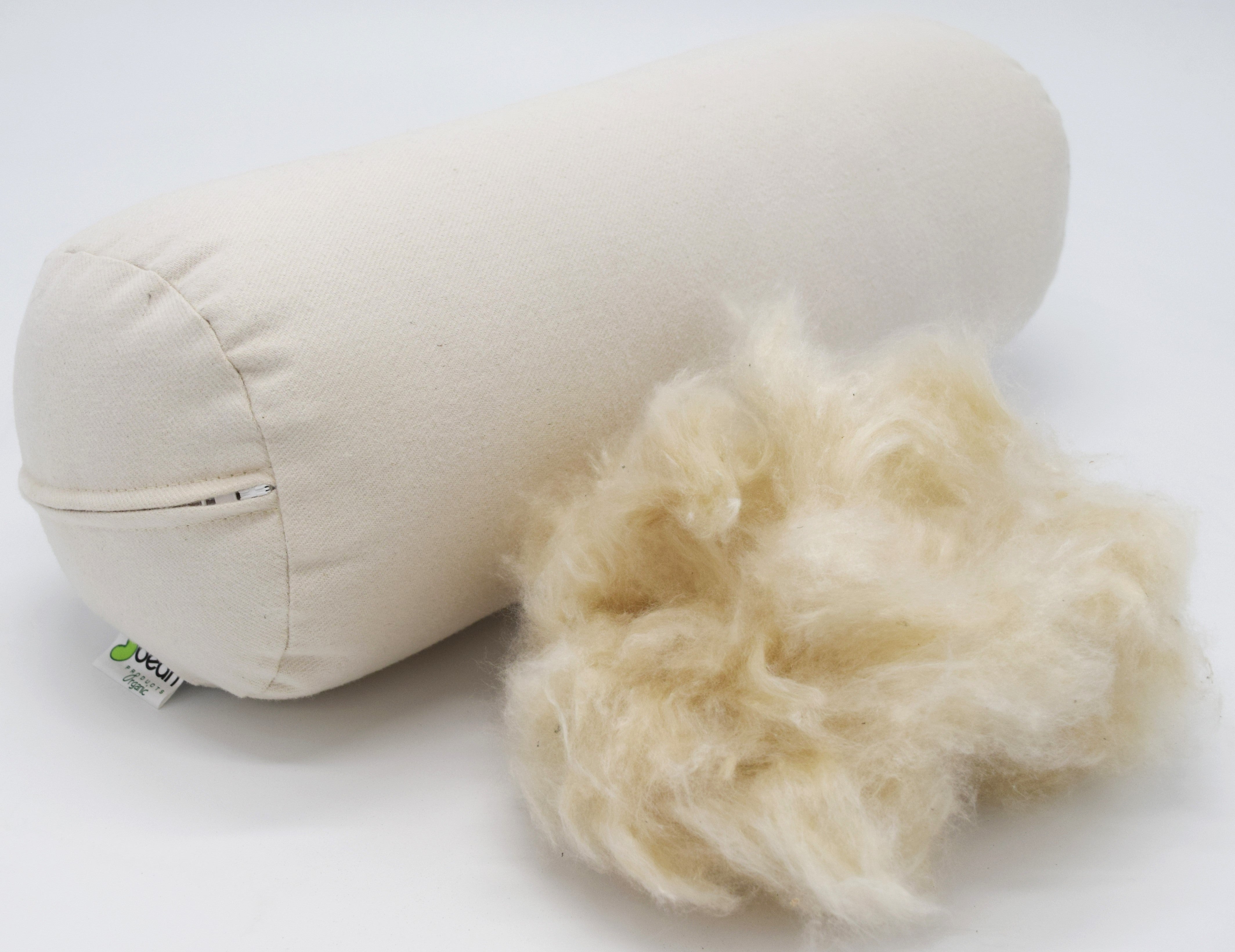 Organic Kapok Sleep Bed Pillows with 100% Organic Cotton Fabric - Plant Based Vegan