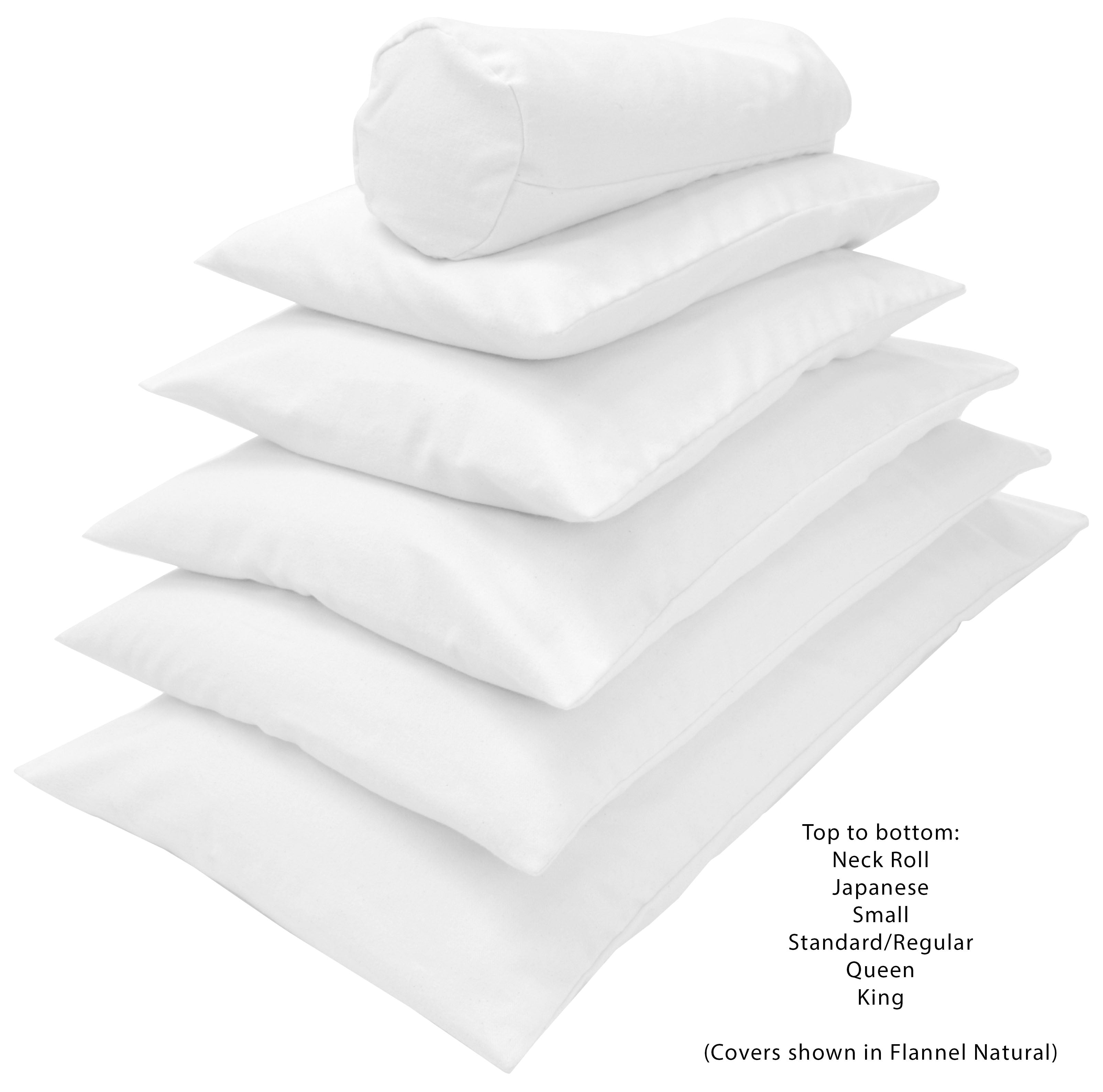 Organic Latex Pillows with Organic Cotton Zippered Shell