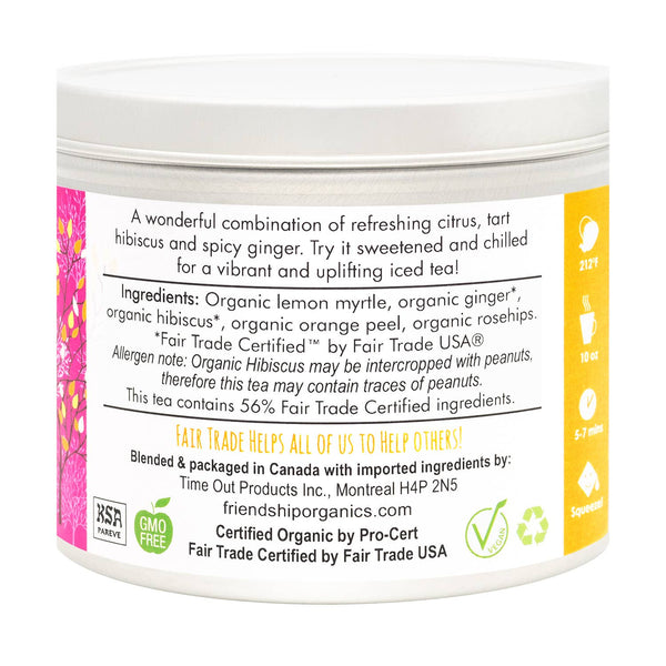 Tea packaging with label on a white background