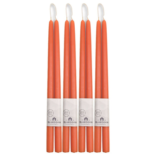 Hand-Dipped Beeswax Taper Candles - Bulk 4-Pair Bundle