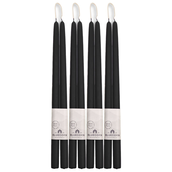 Pure Beeswax Taper Candles – Hand-Dipped Bulk 4-Pair Bundle
