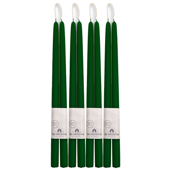 Pure Beeswax Taper Candles – Hand-Dipped Bulk 4-Pair Bundle