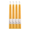 Pure Beeswax Taper Candles – Hand-Dipped Bulk 4-Pair Bundle