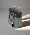 Striking Vegan Purse Candle: Metallic Accents & Long-lasting Fragrance (200 Hours)