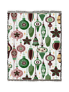 Mod Ornaments Blanket XL cotton tapestry throw shown in full pattern view