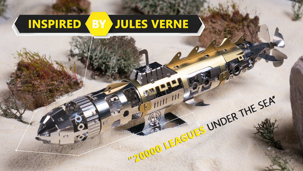 Elusive Nautilus Submarine model kit information graphic