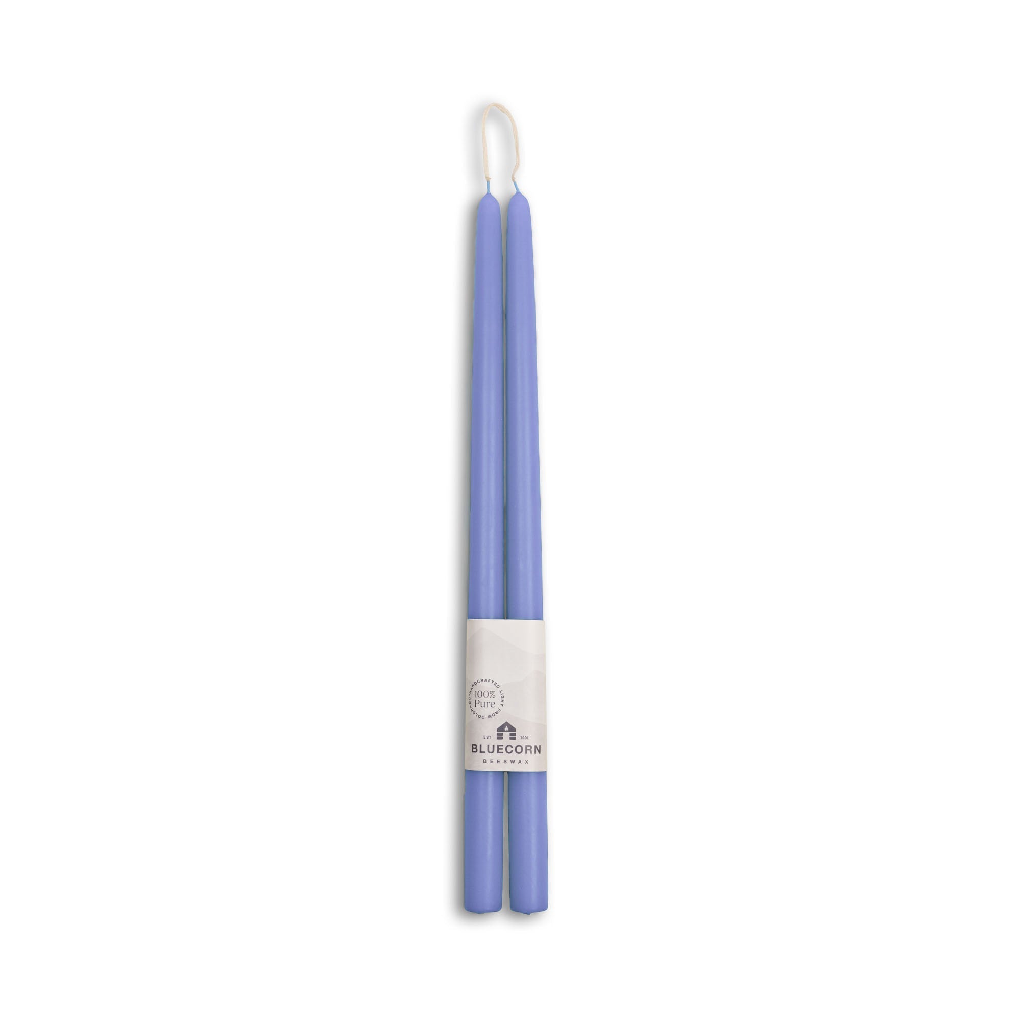 Hand-Dipped Beeswax Taper Candles – 100% Pure Beeswax, 1 Pair