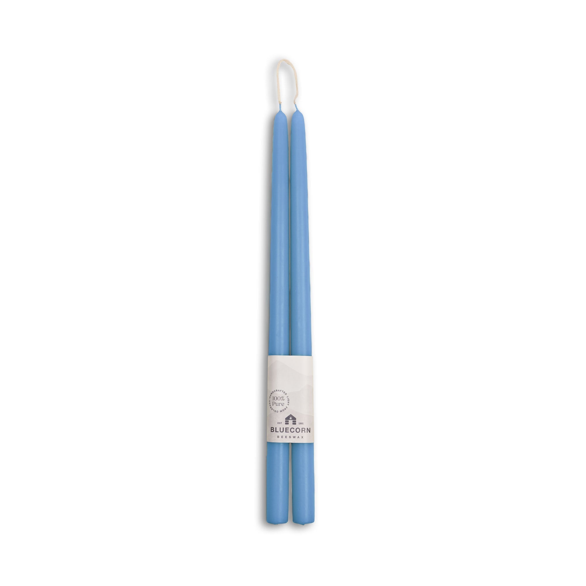 Hand-Dipped Beeswax Taper Candles – 100% Pure Beeswax, 1 Pair