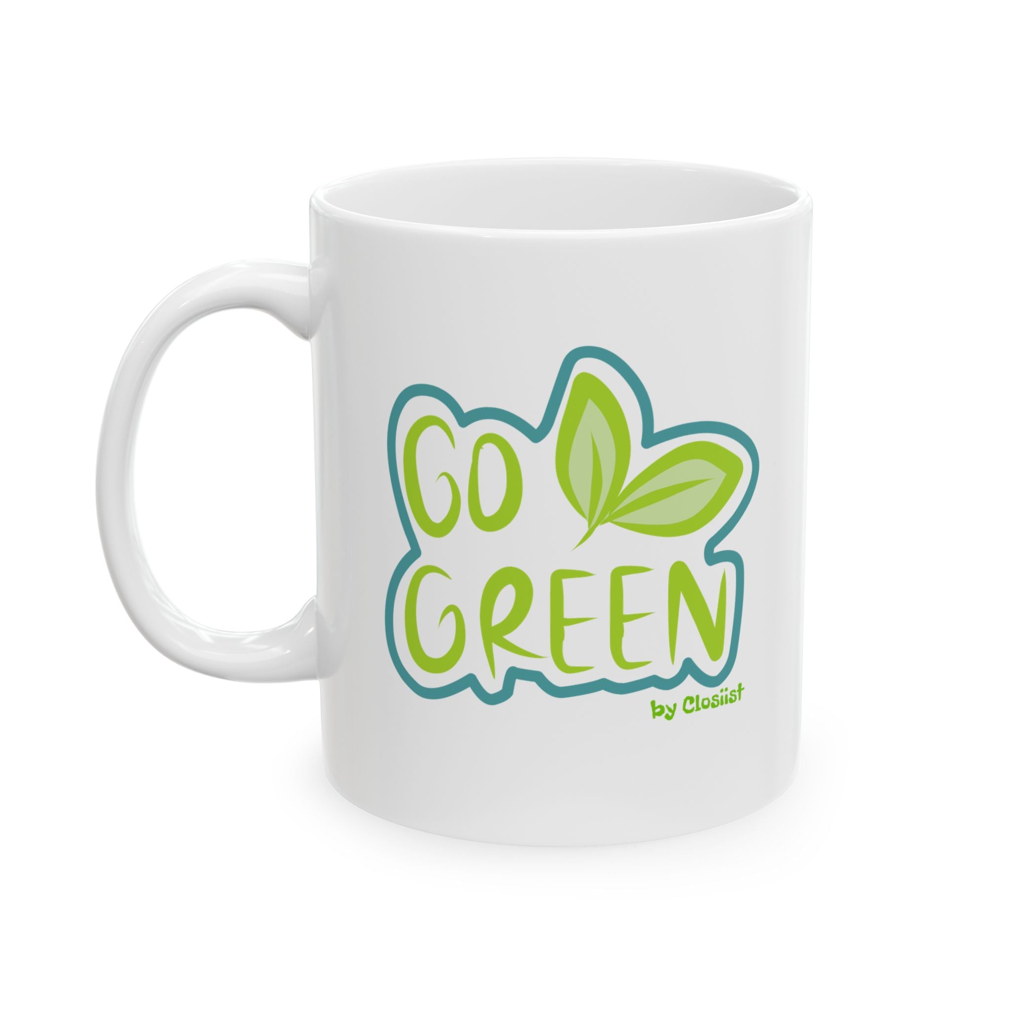 Go Green Ceramic Mug 11oz.