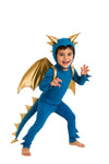 Close-up of the golden wings on the Jade Blue and Gold Dragon Costume