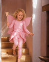 Pink Tooth Fairy Costume for kids with wings and wand, from Band of the Wild