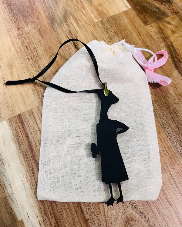 Adorno navideño Lady Pelican - Ecológico, Cero Residuos, sin plástico, hecho a mano