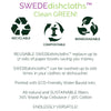 Swedish dishcloths mixed camping set of 3 in use as sustainable kitchen paper towel replacements