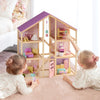 Poseable wooden dolls from the Tiny Land Sweetwood Unicorn Dollhouse set