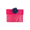EverBow Navy attached to an EverWrap gift bag as a decorative finishing touch