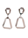 Close-up of Folded Ribbon Stud Earrings handcrafted by women artisans in India