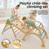 Close-up of Tiny Land Morandi Pikler Triangle reinforced corners and anti-slip pads