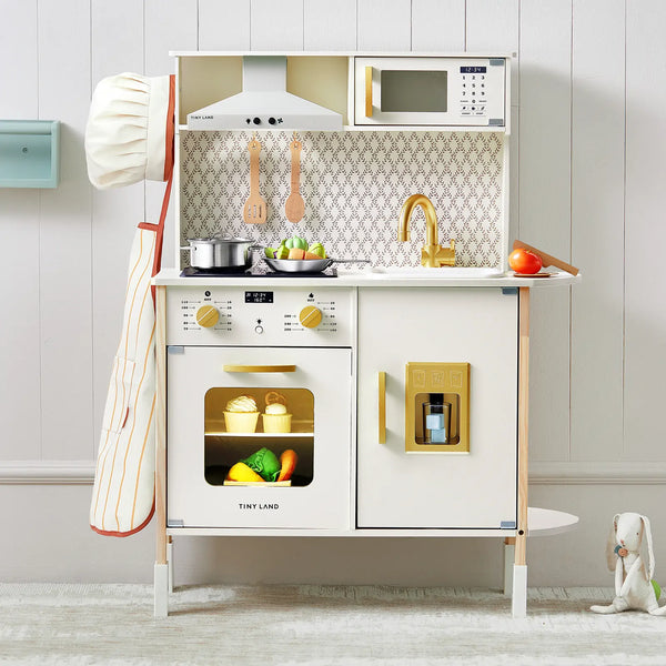 Tiny Land PopJoy Play Kitchen, a wooden play kitchen for kids