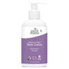 Earth Mama Organics Calming Lavender Baby Lotion bottle with organic lavender and vanilla formula for newborns