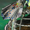 Great Eagle Silver Armor stainless steel eagle model, assembled and displayed