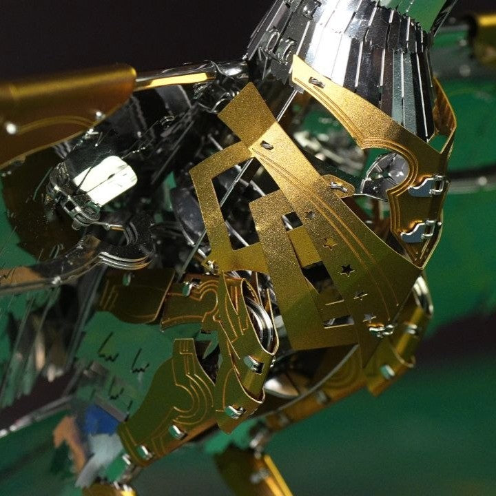 The Great Eagle Golden Armor model kit shown in a square product photo