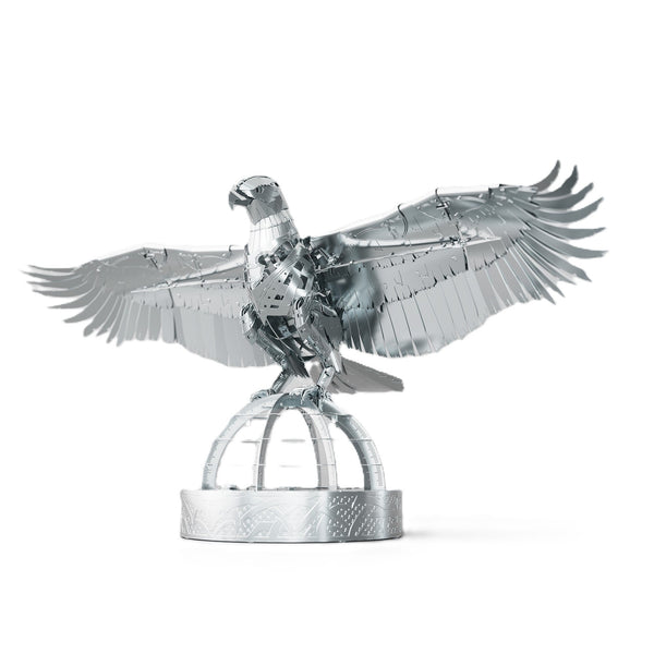 Unity Wings Silver Armor eagle model kit on a plain white background