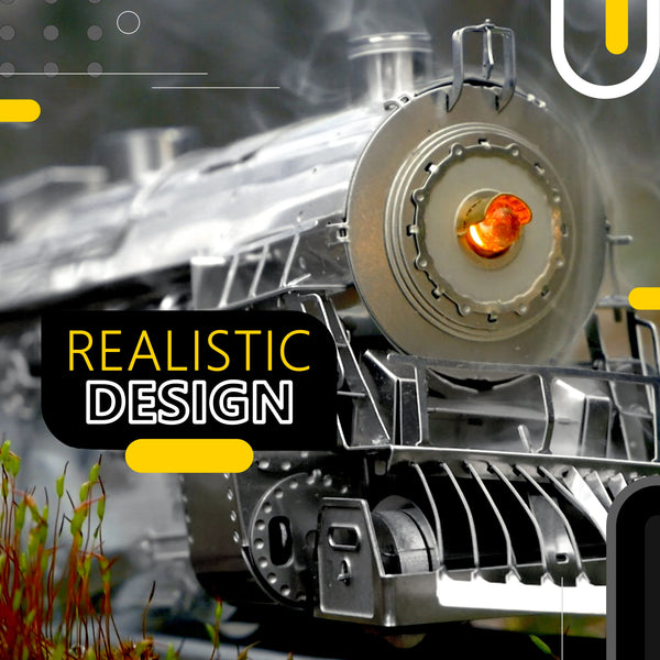 POLAR STEEL Mechanical Steam Train Model Building Kit