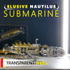 Close-up view of Elusive Nautilus Submarine model components