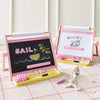 Tiny Land double-sided magnetic tabletop easel for kids, front view