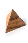2 Pyramids In a Box brain teaser puzzle — compact wooden IQ puzzle by Kubiya Games