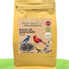 Bag of Flawn Seed Kits Black Oil Sunflower Seed with bird illustrations on a white background