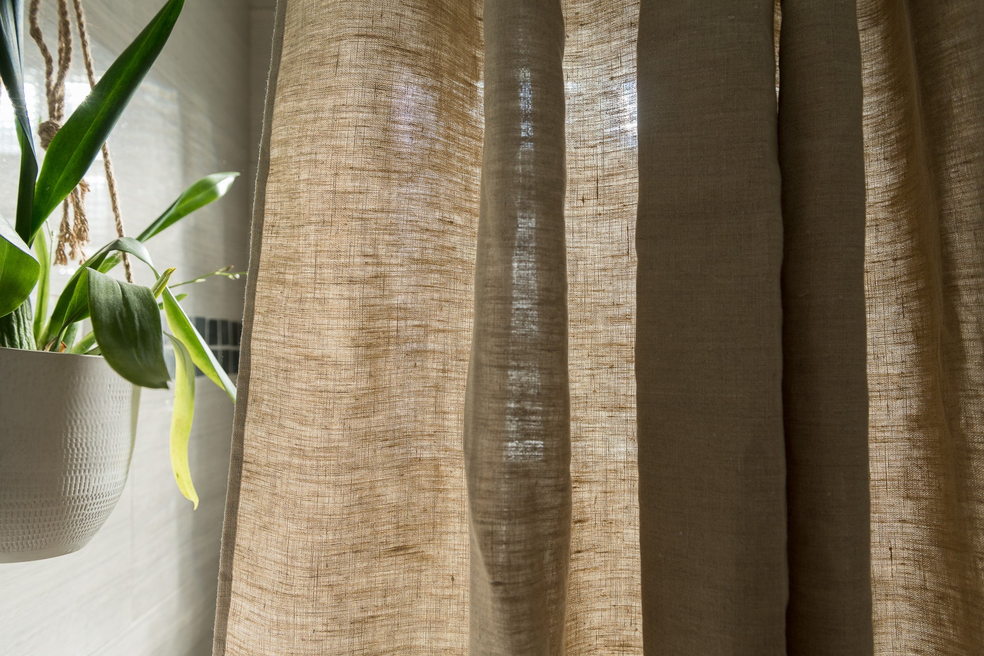 Hemp Shower Curtain – Bath, Tub + Stall Sizes – Made in USA