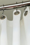 Cotton Shower Curtain – White or Natural, Bath, Tub + Stall Sizes