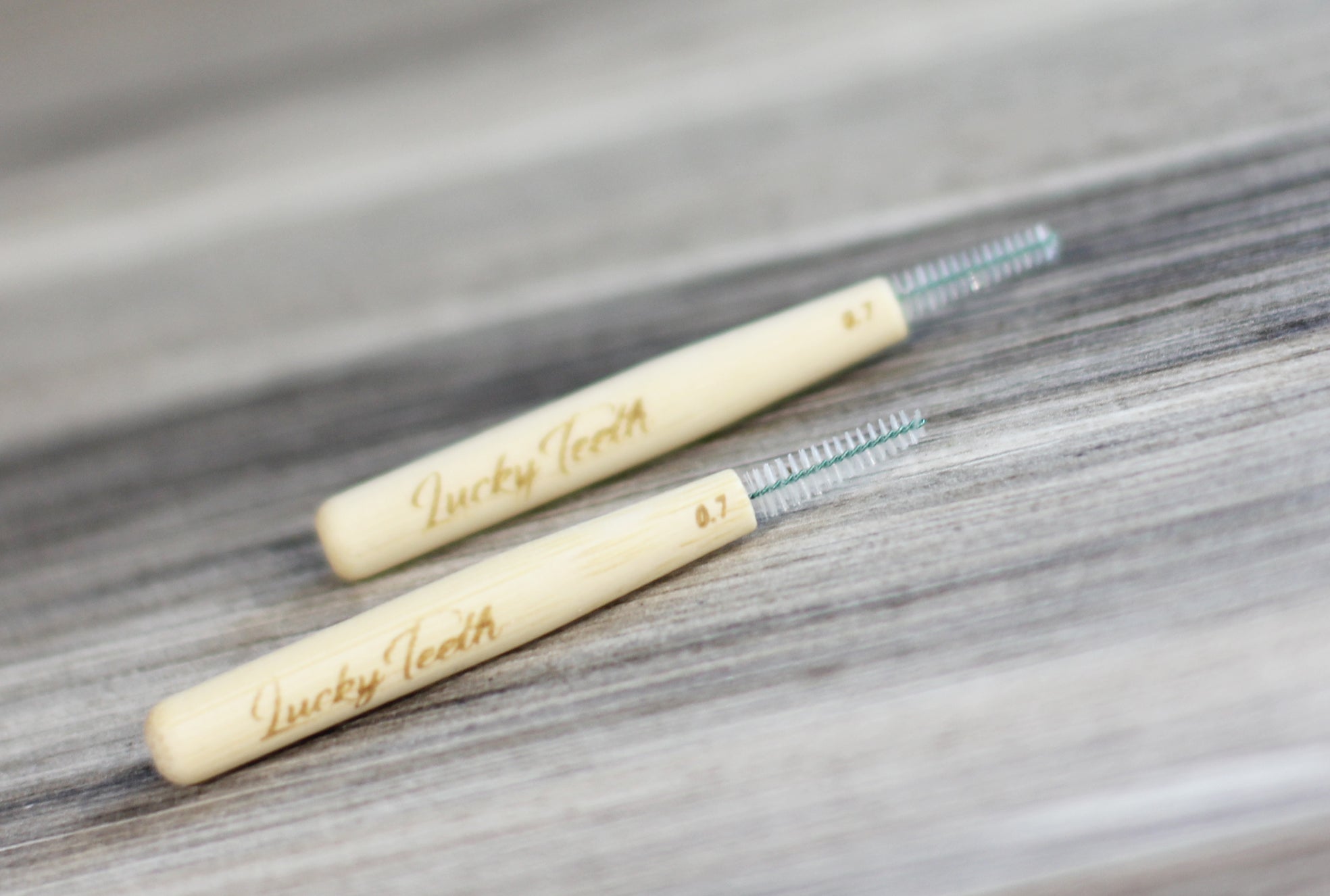 Reusable Bamboo Interdental Brush / Flossers. Part Compostable and Biodegradable. 0.7 mm & 1.0mm (20 pack)