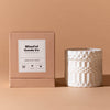 Makesy rigid two-piece candle gift box showing lift-off lid and base construction