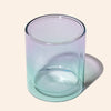 11oz Allure™ double glass candle vessel in aurora ombre finish, hand-blown by makesy