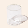 11oz Allure™ clear double glass candle vessel by makesy, hand-blown, set of 12