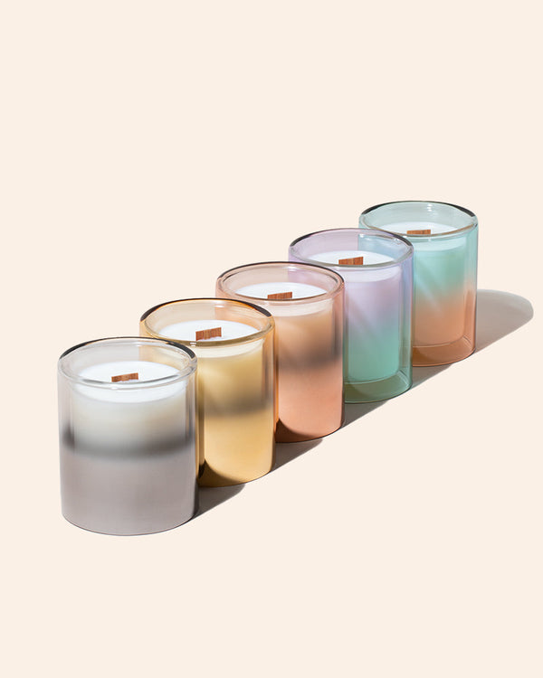 11oz Allure™ Double Glass Candle Vessel – Hand-Blown, Set of 12