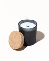 Finished soy candle made with Supernatural Soy Flakes™ natural candle wax by makesy®